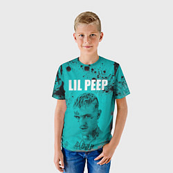 Футболка детская Lil Peep, цвет: 3D-принт — фото 2