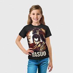 Футболка детская Yasuo, цвет: 3D-принт — фото 2