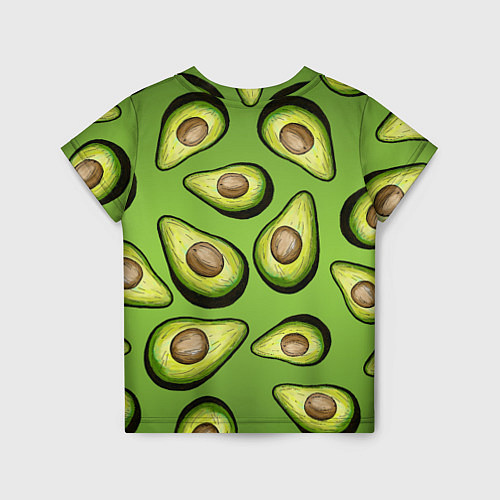 Детская футболка Люблю авокадо / 3D-принт – фото 2