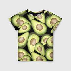 Футболка детская Avocado background, цвет: 3D-принт