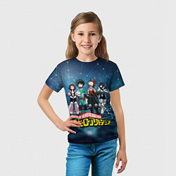 Футболка детская Моя геройская академия, цвет: 3D-принт — фото 2
