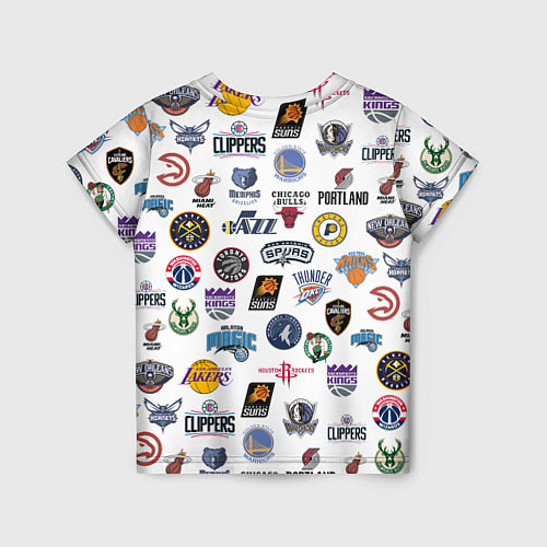 Детская футболка NBA Pattern / 3D-принт – фото 2