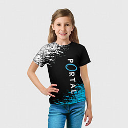 Футболка детская PORTAL, цвет: 3D-принт — фото 2