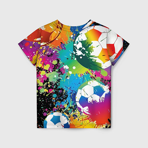 Детская футболка Football Paints / 3D-принт – фото 2