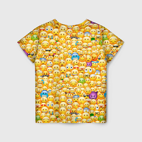 Детская футболка Смайлики Emoji / 3D-принт – фото 2