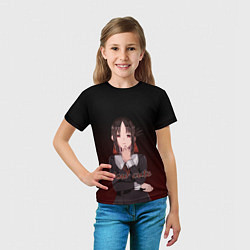 Футболка детская Kaguya - How cute, цвет: 3D-принт — фото 2