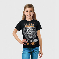 Футболка детская Barber King Барбер Король, цвет: 3D-принт — фото 2