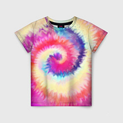 Футболка детская Tie Dye vortex, цвет: 3D-принт