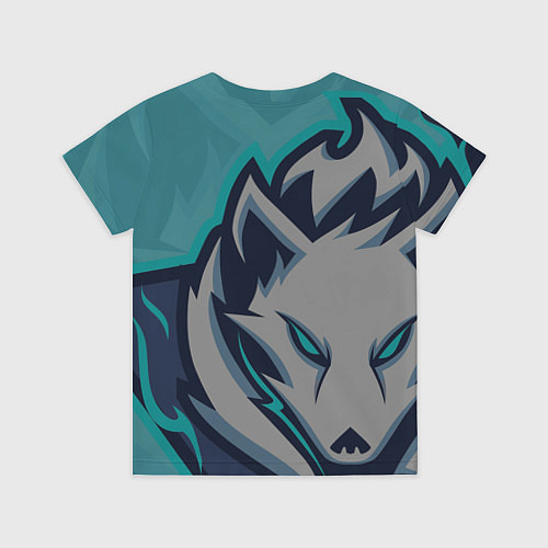 Детская футболка Форма White wolves / 3D-принт – фото 2