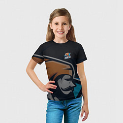 Футболка детская Форма Monk, цвет: 3D-принт — фото 2