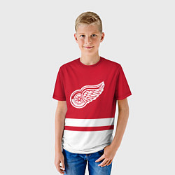 Футболка детская Детройт Ред Уингз, цвет: 3D-принт — фото 2