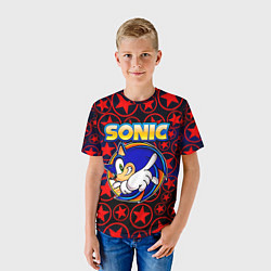 Футболка детская Sonic, цвет: 3D-принт — фото 2