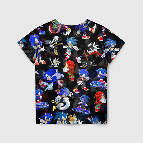 Детская футболка Sonic паттерн / 3D-принт – фото 2