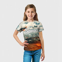 Футболка детская Sabaton, цвет: 3D-принт — фото 2