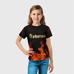 Футболка детская SABATON, цвет: 3D-принт — фото 2