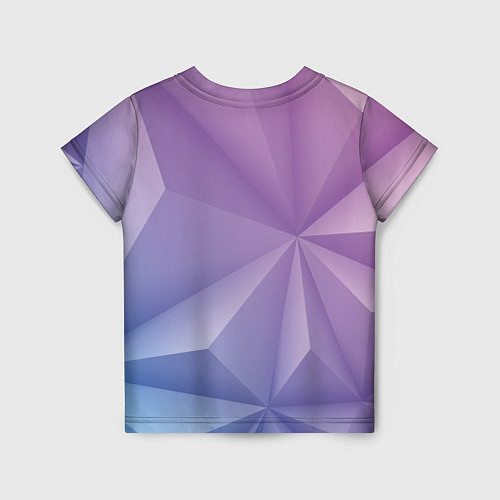 Детская футболка Геометрический градиент / 3D-принт – фото 2
