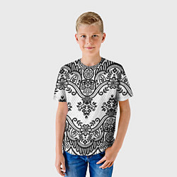 Футболка детская Кружева, цвет: 3D-принт — фото 2