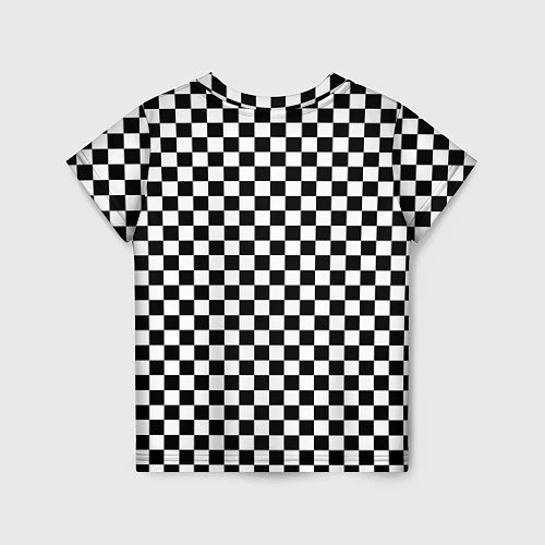Детская футболка Шахматка мелкая / 3D-принт – фото 2