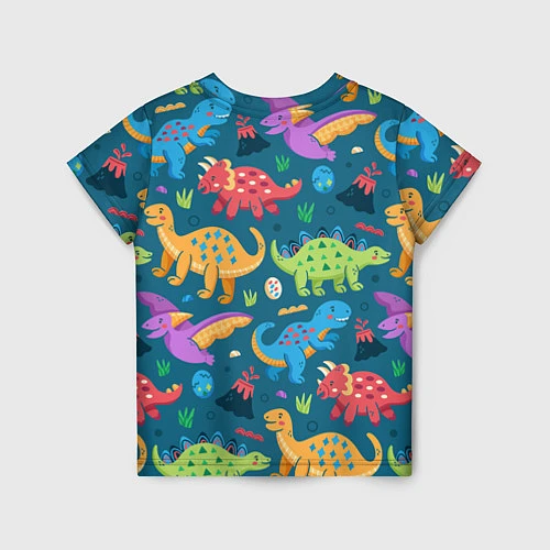 Детская футболка Арт с динозаврами / 3D-принт – фото 2