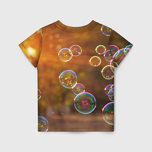 Детская футболка Мыльные пузыри / 3D-принт – фото 2