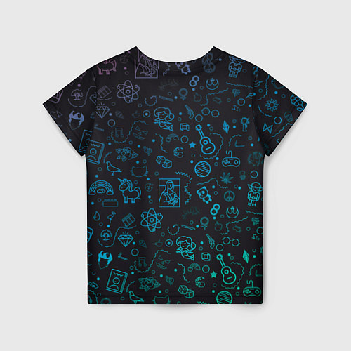 Детская футболка Смайлы / 3D-принт – фото 2