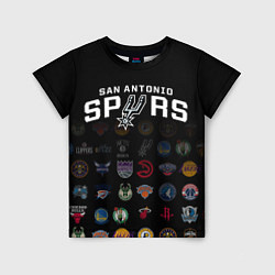 Футболка детская San Antonio Spurs 2, цвет: 3D-принт