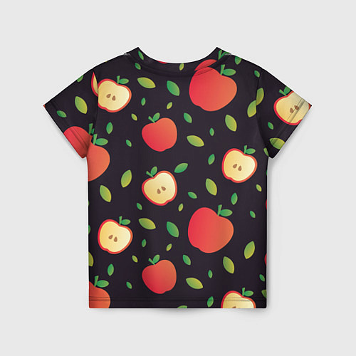 Детская футболка Яблочный узор / 3D-принт – фото 2