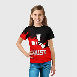Футболка детская RUST, цвет: 3D-принт — фото 2