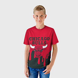 Футболка детская Chicago Bulls, цвет: 3D-принт — фото 2