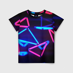 Футболка детская ABSTRACTION NEON, цвет: 3D-принт