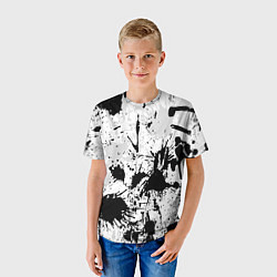 Футболка детская БРЫЗГИ КРАСОК, цвет: 3D-принт — фото 2