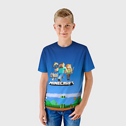 Футболка детская Minecraft, цвет: 3D-принт — фото 2
