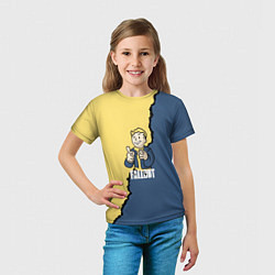 Футболка детская Fallout logo boy, цвет: 3D-принт — фото 2
