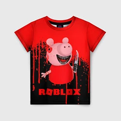 Футболка детская Roblox Piggy, цвет: 3D-принт