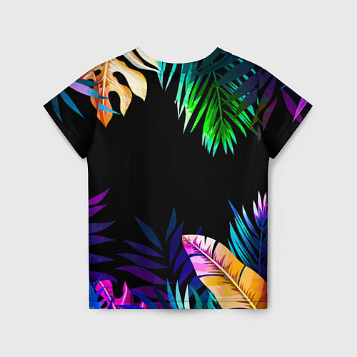 Детская футболка Тропическая Ночь / 3D-принт – фото 2