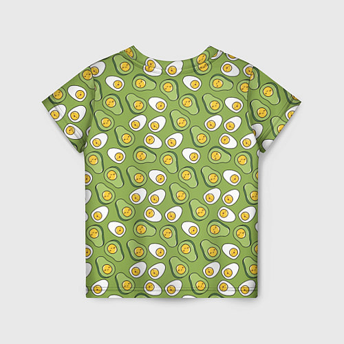 Детская футболка Avocado and Eggs / 3D-принт – фото 2