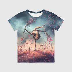 Детская футболка Танцующая с цветами ведьма