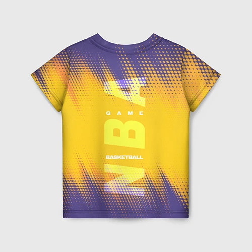 Детская футболка Los Angeles Lakers / 3D-принт – фото 2