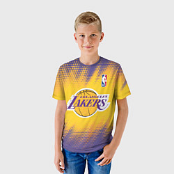 Футболка детская Los Angeles Lakers, цвет: 3D-принт — фото 2