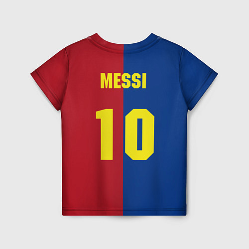 Детская футболка Форма Barcelona Messi / 3D-принт – фото 2