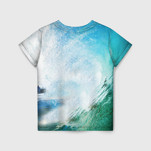 Детская футболка Волны Океан / 3D-принт – фото 2