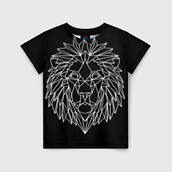 Детская футболка Лев геометрический