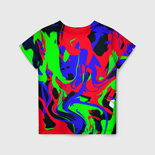 Детская футболка Абстрактные краски / 3D-принт – фото 2