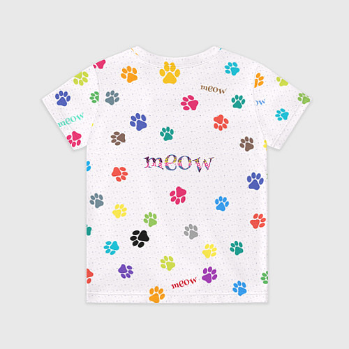 Детская футболка Meow / 3D-принт – фото 2