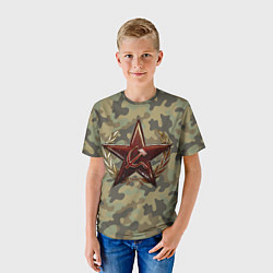 Футболка детская Советская звезда, цвет: 3D-принт — фото 2