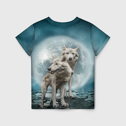 Детская футболка Волки альбиносы / 3D-принт – фото 2