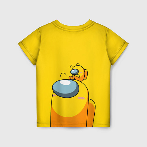 Детская футболка AMONG US YELLOW / 3D-принт – фото 2