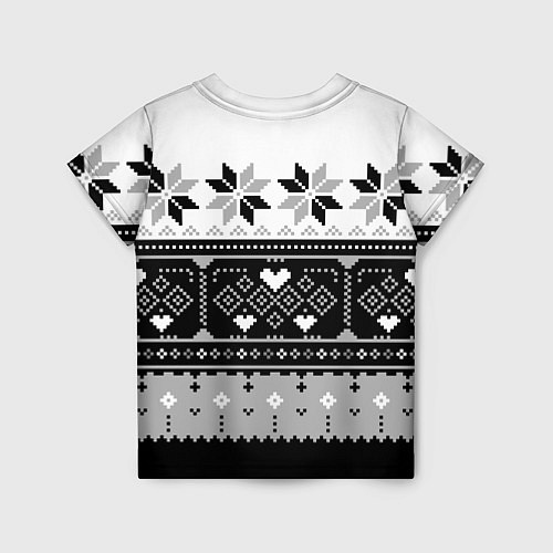 Детская футболка Свитер Santa DAB / 3D-принт – фото 2