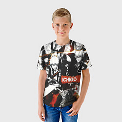 Футболка детская Bleach Блич Ичиго Курасаки, цвет: 3D-принт — фото 2