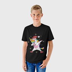 Футболка детская Unicorn Dab, цвет: 3D-принт — фото 2